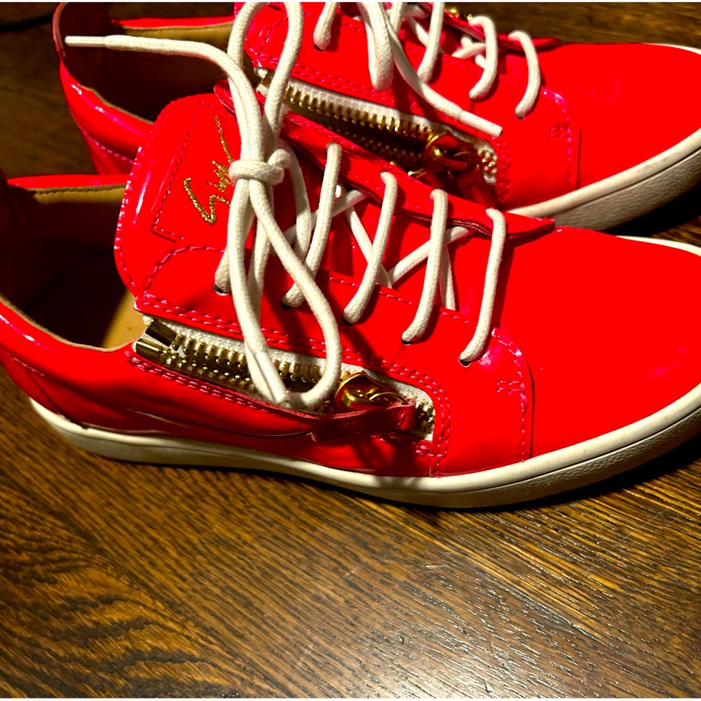 Giuseppe Zanotti Gail Glitter Lace-Up Sneakers Size 36